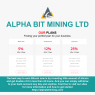 The best cryptocurrency investment platform alphabitmining.com