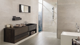 Multitud de diseños de los azulejos de baño Porcelanosa