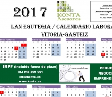 CALENDARIO LABORAL VITORIA GASTEIZ 2017 ALAVA