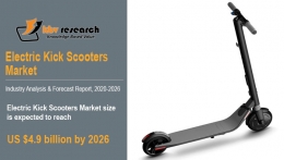 Electric Kick Scooters Market Size Worth $4.9 billion by 2026 - KBV Research