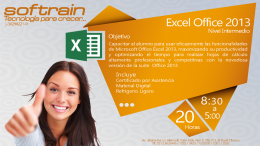 Curso Office Excel 2013