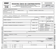 Cómo llenar el Formulario 2119 SUNAT