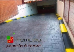 Hormigón impreso para rampas de garaje