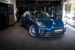 The restyled Porsche Panamera 4 is presented at Porsche Center Taganka 