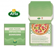 Una pizza, infinitas sonrisas: la nueva campaña solidaria de Arla