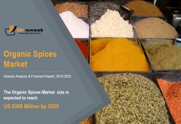 Organic Spices Market to reach a market size of $368 Million by 2025