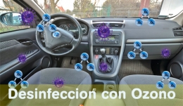 Desinfección gratuita de coche en parkingcar-Coronavirus