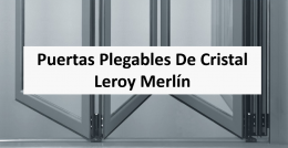 Consejos para comprar una puerta plegable de cristal 