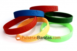 ¿Cuánto cuestan las pulseras de silicona impresas?