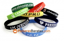 Pulseras de silicona para ferias