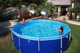 Enjoy the summer with round above ground pools