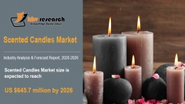 Scented Candles Market Size Worth $645.7 Million by 2026 - KBV Research