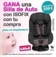 Exclusivas del Bebé sortea una sillita de coche con isofix en Septiembre 2014