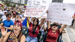 Miami se suma a la protesta mundial contra el fraude electoral en Venezuela